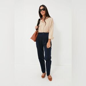 Alex Mill Pants Navy Rugged Corduroy Boy Pant Pleated Size 6 Quiet Luxury